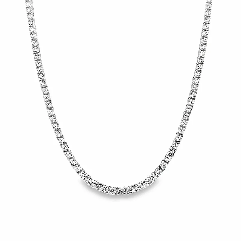 Affordable gold necklaces-CZ Necklace in Silver by Ti Sento Milano