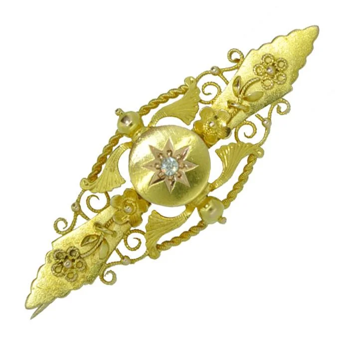 Creative Jewelry Brooch-Diamond Bar Brooch