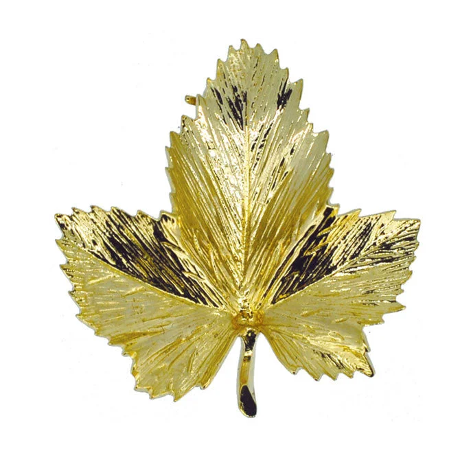 Designer Label Brooch-Maple Leaf Brooch